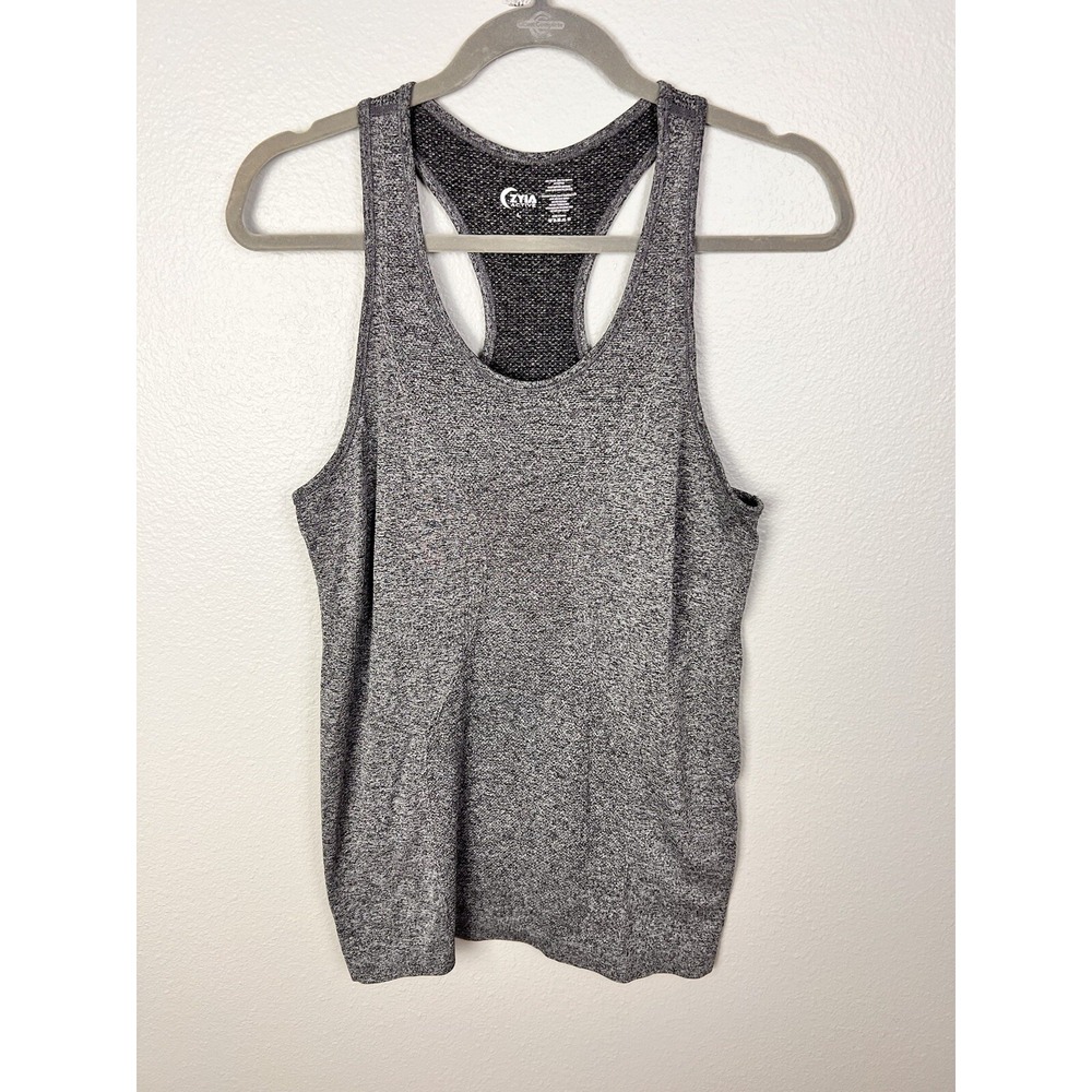 Zyia Active Size Large L Gray‎ Seamless Active Gym Tank Top